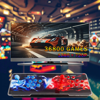 Console de jeu d'arcade rétro Pandora Box 36800 avec double joystick, connexion filaire, prise US, mémoire 64 Go, vente en gros