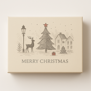 Caja de Regalo Navideña con Logotipo Impreso Personalizado, Empaque de Papel de Lujo con Tapa Abatible, Diseño en Relieve, Forro de Esponja, Plegable, Fabricante - Product Image 3
