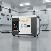 Generador Diésel Comercial de Alta Gama de 10kW 30kW con Sistema de Enfriamiento por Aire, Generadores de Energía Diésel Portátiles Móviles Silenciosos