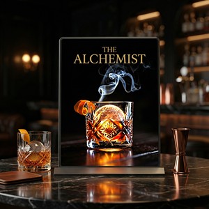 Nuevo Exhibidor de <span class=keywords><strong>Menú</strong></span> de Mesa con Marco Metálico de Lujo, Ultra Delgado, con Luz LED, para Restaurantes de Alta Cocina, Decoración de Hoteles - Product Image 5