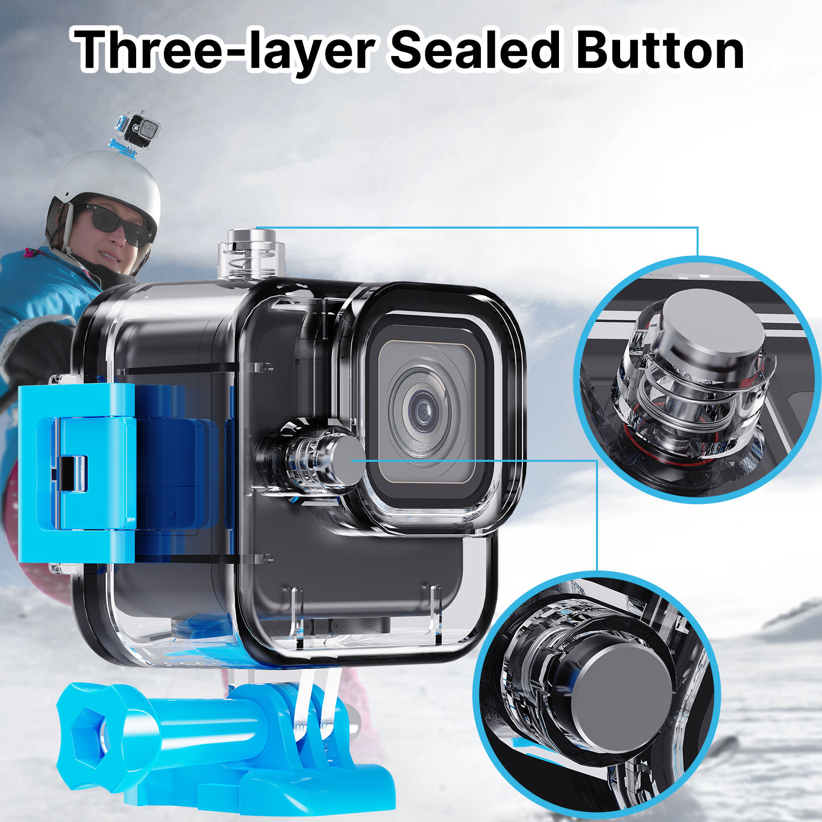 HONGDAK New Good Quality Underwater Diving Protective Waterproof Housing Case for Gopro Hero Mini 11
