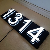 Numéros de maison en acrylique personnalisés avec éclairage LED et télécommande, étanches IP65, pour la décoration des maisons, des bâtiments et des écoles