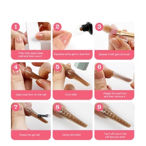 Cartoon <b>Nail</b> Tips Refill Pack Seamless <b>Extension</b> Gel Molds for Painless Manicure <b>Nail</b> Art Application - Product Image 5