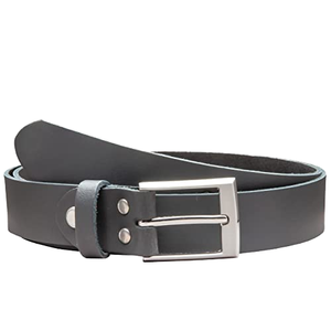 Mens Cow Hide Leather Classic Minimalist Stylish Silver Pin Buckle Square Element Casual <b>Braided</b> Fashion Waist <b>Accessory</b> Daily - Product Image 1