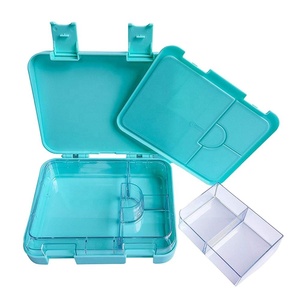Cho aohea 4 & 6 khoang BPA-free container thực phẩm trẻ em Mini coexsit Trưa Bento Box cho trẻ em cho các trường học & nhà - Product Image 1