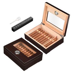 Làm Bằng Tay Tùy Chỉnh Du Lịch Bằng Gỗ Humidor Cuba Phong Cách Sơn Mài Cigar Box Cho Xì gà Caja Para Cigarros zigarenbox Bolte Một Xì gà - Product Image 1