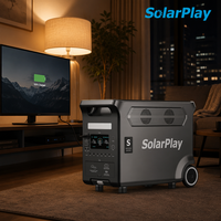 Estación de Energía Portátil Solarplay de 3600W, Generador Solar de 3840Wh con Panel Solar de 400W, Almacén en Polonia, Entrega en 1-3 Días