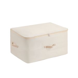 Quilt Storage <b>Bag</b> Large Capacity <b>Foldable</b> Canvas Bedroom Wardrobe Organizer - Product Image 2