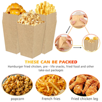 Boîtes à Popcorn en Carton Rigide Kraft Biodégradable avec Logo Personnalisé, Laminage Brillant, Écologiques, pour Petites Fêtes et Soirées Cinéma