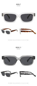 2025 moda nuevo diseño Vintage gafas de sol acetadas gran oferta buena calidad TR90 gafas de sol cuadradas polarizadas - Product Image 5