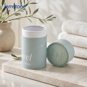 High Quality Biodegradable Clothing Round Cardboard Gift Packaging <b>Box</b> Custom Towel T Shirt Cylinder Paper Tube Packaging - Product Image 3