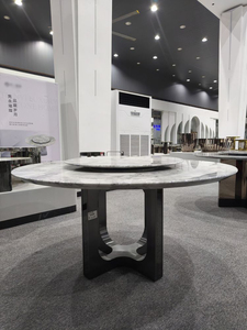 โต๊ะอาหารหินอ่อนคาลาคัตต้าเกรย์สุดหรู ดีไซน์ทันสมัย ผิวขัดเงา สำหรับใช้ในโรงแรม ขนาดสั่งทำได้ รับประกันตลอดอายุการใช้งาน - Product Image 3