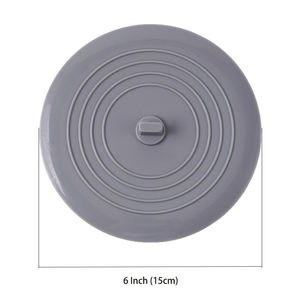 Tub Stopper 6 Inches Large Silicone Drain <b>Plug</b> Hair Stopper Flat Suction Cover for Kitchen Gadgets <b>Bathroom</b> Accessories - Product Image 2