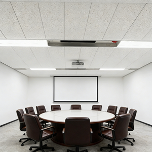 แผ่นซับเสียงใยหินร็อควูล แผ่นฝ้าเพดานอะคูสติก ทนไฟ สำหรับโครงการฝ้าเพดานภายในห้องสมุด - Product Image 4