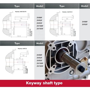 Mesin Diesel 2V92F Twin-Cylinder Berpendingin Udara dengan Starter Elektrik /22hp 20hp Injeksi Langsung 4 Langkah Mesin Diesel Mekanis - Product Image 5
