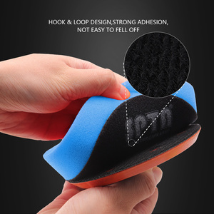 Tampon de polissage en mousse à coupe moyenne SPTA T60 de 3 à <span class=keywords><strong>6</strong></span> pouces pour polisseuse de voiture DA/RO pour éliminer les rayures de 1500 points # /2000 #   Marques de disques abrasifs - Product Image 3