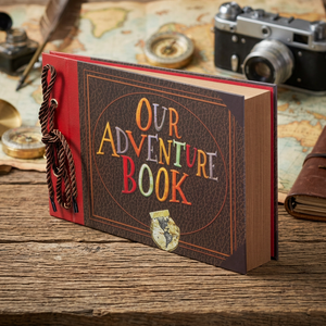 AMAOGE Adventure Book <b>Scrapbook</b> Photo Album DIY Customizable Cloth Cover Wedding Gift Binder Storage Embossing Printing Case - Product Image 3