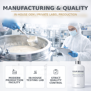 Loción Corporal Blanqueadora de Marca Privada, Fabricante OEM, Crema Hidratante para el Cuidado de la Piel que Aclara el Tono de la Piel para Aplicación Diaria - Product Image 4
