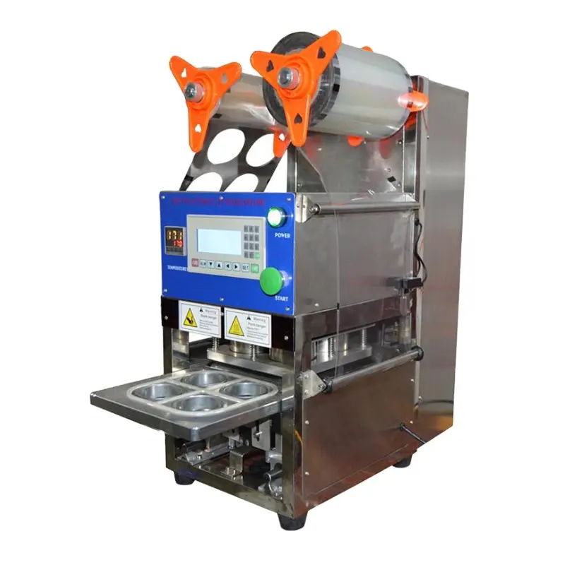 Daldırma sos için iyi fiyat özelleştirilmiş otomatik 4 bardak yapıştırma makinesi