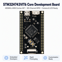 Carte de développement STM32H743VIT6 480 MHz Cortex-M7 avec caméra OV2640/OV5640, emplacement pour carte TF, 80 GPIO, USB C 5V