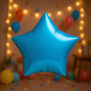 Party Love Foil Star <b>Balloon</b> 19 Inch Metallic Blue Party <b>Decoration</b> for Birthday Kids Parties - Product Image 5