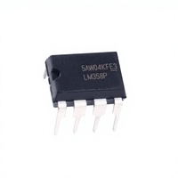 Circuit intégré d'amplificateurs opérationnels LM358P, composants électroniques LM358