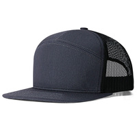 Gorra Trucker de Malla Snapback de 7 Paneles con Visera Plana Richardson, 100% Algodón, Lona de Moda, Unisex, Venta al por Mayor