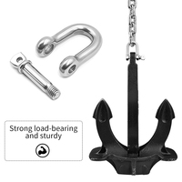 Pièce de fixation boucle en acier manille câble métallique serrure chaîne connexion boucle en forme de U 304 acier inoxydable manille Type D manille