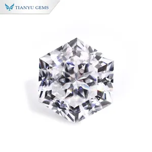 Yadis Jewelry new products S-hex-y cut moissanite diamonds ready to ship 1ct 2ct 3ct 4ct 5ct