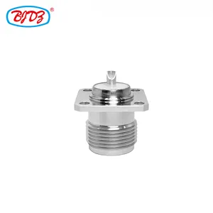 Factory supply 50KFD HN Female Jack Solder Attachment 4 Hole Flange Mount Solder Cup high voltage power RF Coaxial connector