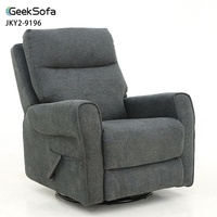 Fauteuil inclinable manuel en tissu moderne Geeksofa pour salon de beauté, avec fonctions de bascule et pivotant, idéal pour le salon