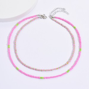 Collana a Catena con Perline Colorate alla Moda per Donne, Girocollo Stratificato per Uso Quotidiano e Feste - Product Image 2
