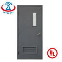 ZHTDOORS Focus sur la production de portes coupe-feu en acier certifié ulul 90 minutes coupe-feu à porte unique avec dispositif à persiennes