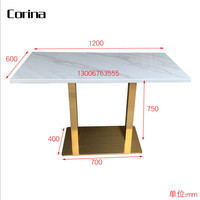 Fabriek Groothandel Restaurant Tafel Set Meubels Custom Size Marmeren Tafel Top Moderne Restaurant Meubelen Set