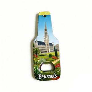 Ouvre-bouteille magnétique décoratif souvenir paysager multi-villes Guadeloupe <span class=keywords><strong>Mexique</strong></span> Bruxelles pour réfrigérateur - Product Image 1