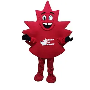 Funtoys fábrica costume planta maple leaf mascote trajes desenhos animados para venda adulta