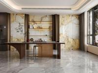 Dalle en pierre frittée effet marbre or Chameleonstone 800*2600*9mm pour revêtement mural de luxe