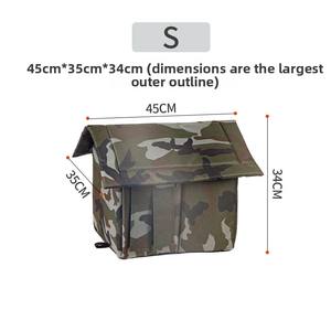 사계절용 단색 패턴 친환경 고양이 집 방수 방한 겨울 야외 보금자리 버튼형 안락한 폐쇄형 반려동물 쉼터 - Product Image 6