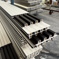 Pelapis Panel dinding bergalur Pvc Wainscoting ULT harga rendah harga masuk akal