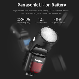 Flashs professionnels pour appareil photo V1, modèles V1c, V1n, <span class=keywords><strong>V1s</strong></span>, V1f, V1o, V1p, TTL, HSS, batterie Li-ion, Speedlite pour Fuji - Product Image 3