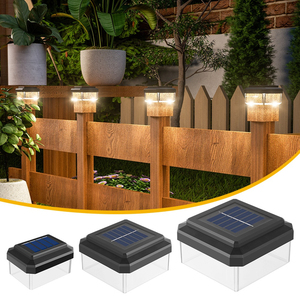 Luci <span class=keywords><strong>Solari</strong></span> da Giardino per Recinzioni, Impermeabili IP44, Lampada Solare per Pilastri di Cancelli, Decorazione per Cortile, Patio e Vialetti - Product Image 2