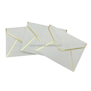 Tùy chỉnh <span class=keywords><strong>A7</strong></span> Kinh Doanh Phong bì lá vàng cao cấp lời mời thiệp chúc mừng thẻ giấy phong cách ví thư phong bì - Product Image 3