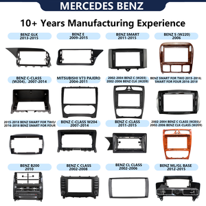 Cadre Android pour autoradio MERCEDES BENZ AUDI, cadre pour lecteur DVD de voiture, cadre pour autoradio 2DIN, cadre pour écran de voiture, cadre pour autoradio - Product Image 1