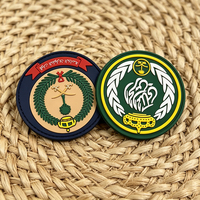 Écusson personnalisé en PVC souple 3D, silicone, gaufré, avec logo pour vêtements, impression UV transparente, écusson en PVC, écusson velcro
