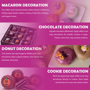 Glaseado de calabaza casero, decoración de glaseado real de Halloween, decoración de glaseado Halal, comestibles para cupcakes - Product Image 5