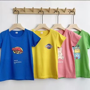<span class=keywords><strong>Camisetas</strong></span> <span class=keywords><strong>de</strong></span> Algodón Puro para Niños y Bebés con Manga Corta, Modelo FYK236, Tallas M-XL, Edades 2-6, a 0.7 Dólares - Product Image 2