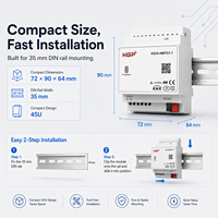 Passerelle KNX vers Matter sur rail DIN, contrôle local de 120 appareils, Hub Matter OTA pour la domotique de villas