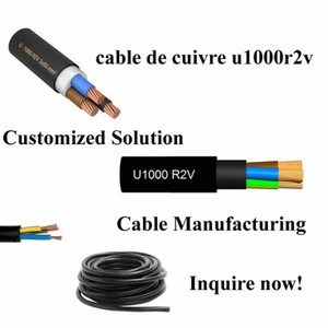 Câble d'alimentation électrique XLPE 0,6/1 kV 3G16 3G4 3G6 <span class=keywords><strong>3G1</strong></span>, <span class=keywords><strong>5</strong></span> 3G2, <span class=keywords><strong>5</strong></span> 3G10 3G25 U1000 R2V R02V U1000 - Product Image 2