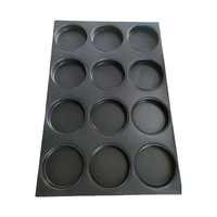 Plaques de cuisson pour pains à hamburger 600x800mm, moules à pain noir pour burgers, plateaux de four de boulangerie commerciale personnalisés