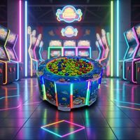 Table interactive de pêche aux poissons d'intérieur, appareil de divertissement pour aire de jeux, machine d'arcade de pêche